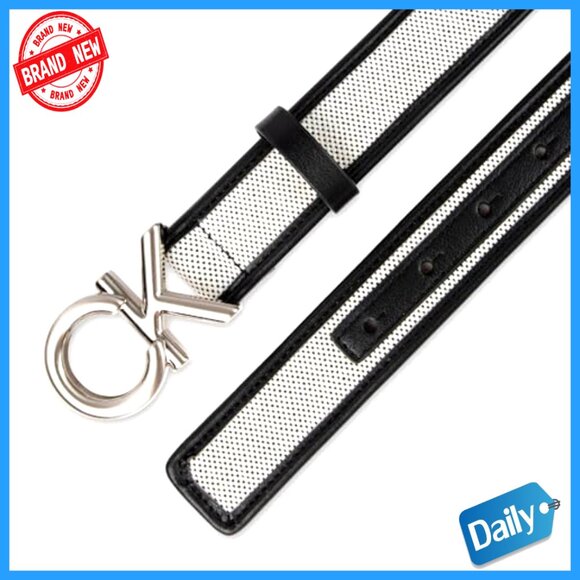 1.25-Inch Puffed Logo Leather Belt for Jeans & Dresses - Picture 5 of 7